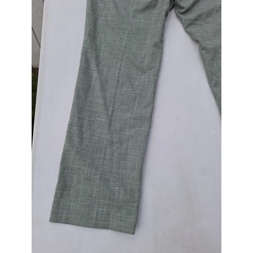 Ralph Lauren Slim Fit Green Gingham Slacks 38x30